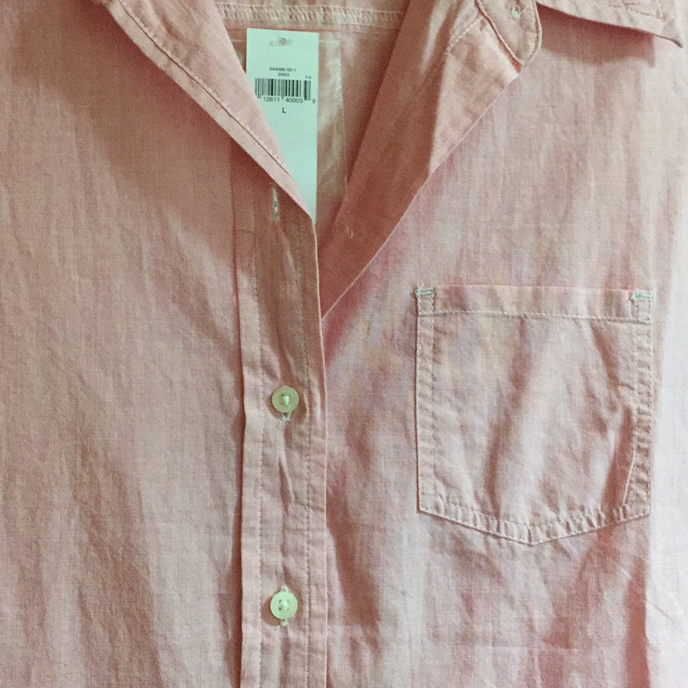 Gap boyfriend fit button down shirt, size L - Picture 3 of 8